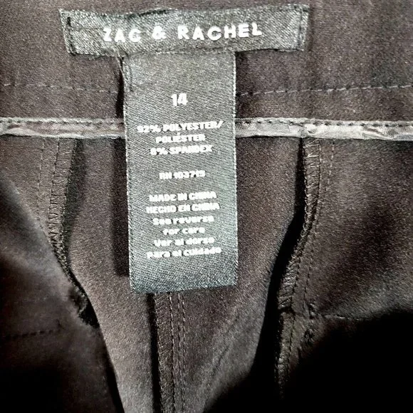 Zac & Rachel Women's Black Career Work Trousers. Size 14. New With Tag - Picture 2 of 4